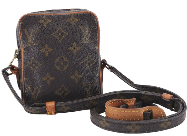 Auth Louis Vuitton Monogram Mini Poche Danube Shoulder Bag M45268 LV Junk 5840E