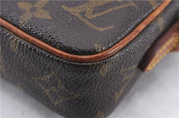 Auth Louis Vuitton Monogram Mini Poche Danube Shoulder Bag M45268 LV Junk 5840E