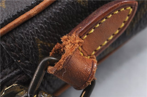 Auth Louis Vuitton Monogram Mini Poche Danube Shoulder Bag M45268 LV Junk 5840E