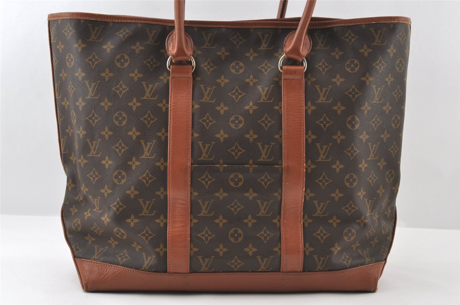 Auth Louis Vuitton Monogram Sac Weekend GM Vintage Tote Hand Bag M42420 LV 5840I