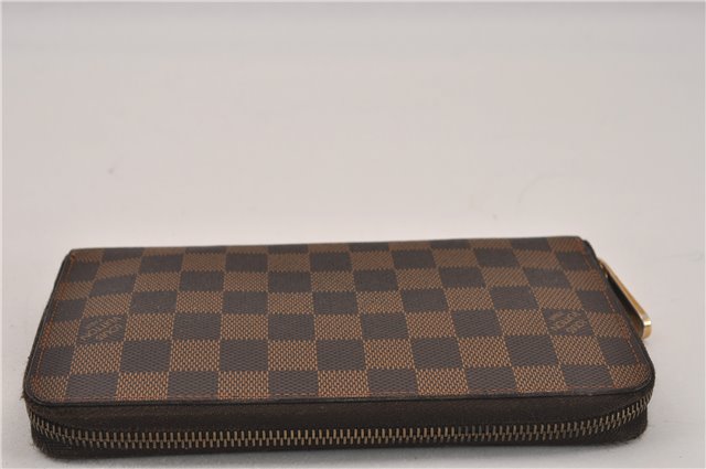 Authentic Louis Vuitton Damier Zippy Organizer Long Wallet Purse N60003 LV 5841F