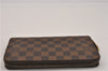 Authentic Louis Vuitton Damier Zippy Organizer Long Wallet Purse N60003 LV 5841F