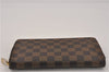 Authentic Louis Vuitton Damier Zippy Organizer Long Wallet Purse N60003 LV 5841F