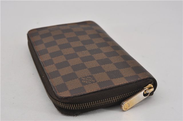 Authentic Louis Vuitton Damier Zippy Organizer Long Wallet Purse N60003 LV 5841F