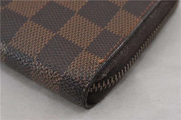 Authentic Louis Vuitton Damier Zippy Organizer Long Wallet Purse N60003 LV 5841F