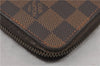 Authentic Louis Vuitton Damier Zippy Organizer Long Wallet Purse N60003 LV 5841F