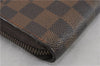 Authentic Louis Vuitton Damier Zippy Organizer Long Wallet Purse N60003 LV 5841F