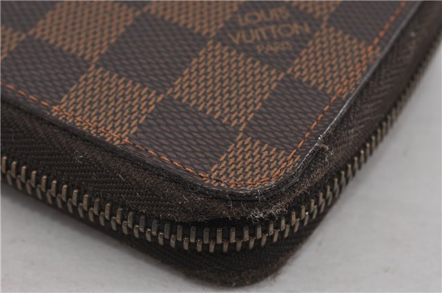 Authentic Louis Vuitton Damier Zippy Organizer Long Wallet Purse N60003 LV 5841F