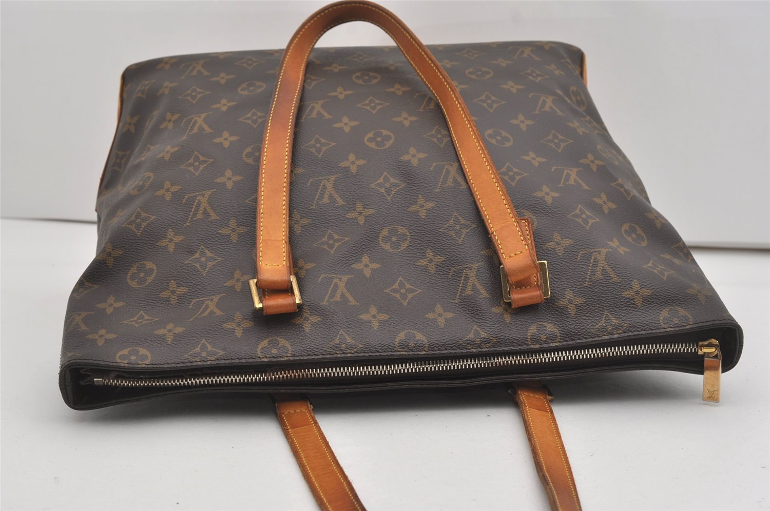 Authentic Louis Vuitton Monogram Cabas Mezzo Shoulder Tote Bag M51151 LV 5841I