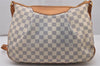 Authentic Louis Vuitton Damier Azur Siracusa MM N41112 Shoulder Cross Bag 5842I
