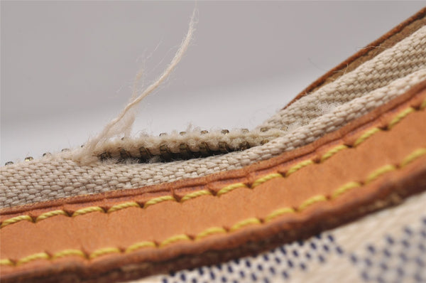 Authentic Louis Vuitton Damier Azur Siracusa MM N41112 Shoulder Cross Bag 5842I