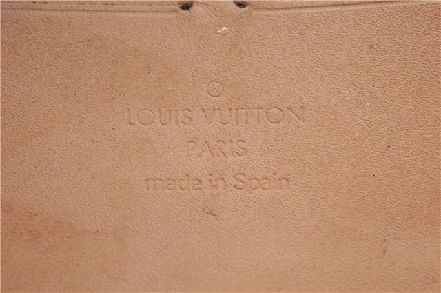 Authentic Louis Vuitton Monogram Multicolor Zippy Wallet White M60049 LV 5843D