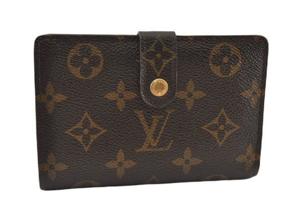 Auth Louis Vuitton Monogram Porte Monnaie Billets Viennois M61663 Wallet 5843F