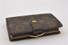 Auth Louis Vuitton Monogram Porte Monnaie Billets Viennois M61663 Wallet 5843F