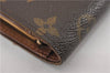 Auth Louis Vuitton Monogram Porte Monnaie Billets Viennois M61663 Wallet 5843F