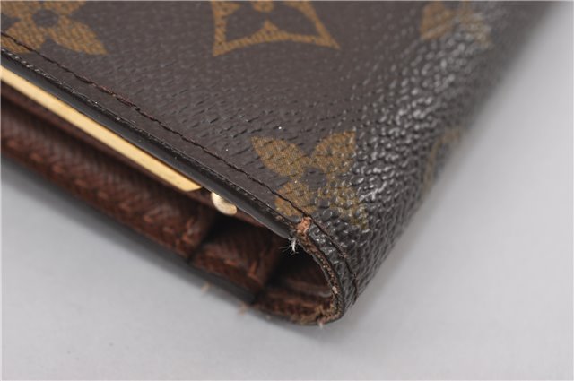 Auth Louis Vuitton Monogram Porte Monnaie Billets Viennois M61663 Wallet 5843F