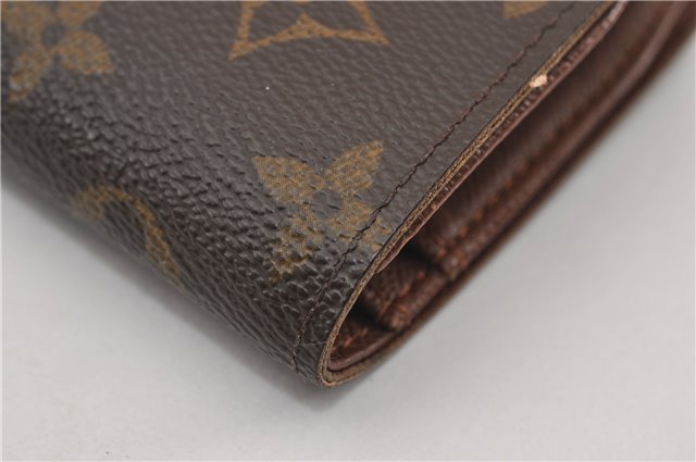 Auth Louis Vuitton Monogram Porte Monnaie Billets Viennois M61663 Wallet 5843F