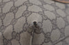 Authentic GUCCI Web Sherry Line Shoulder Tote Bag GG PVC Leather Brown 5843I