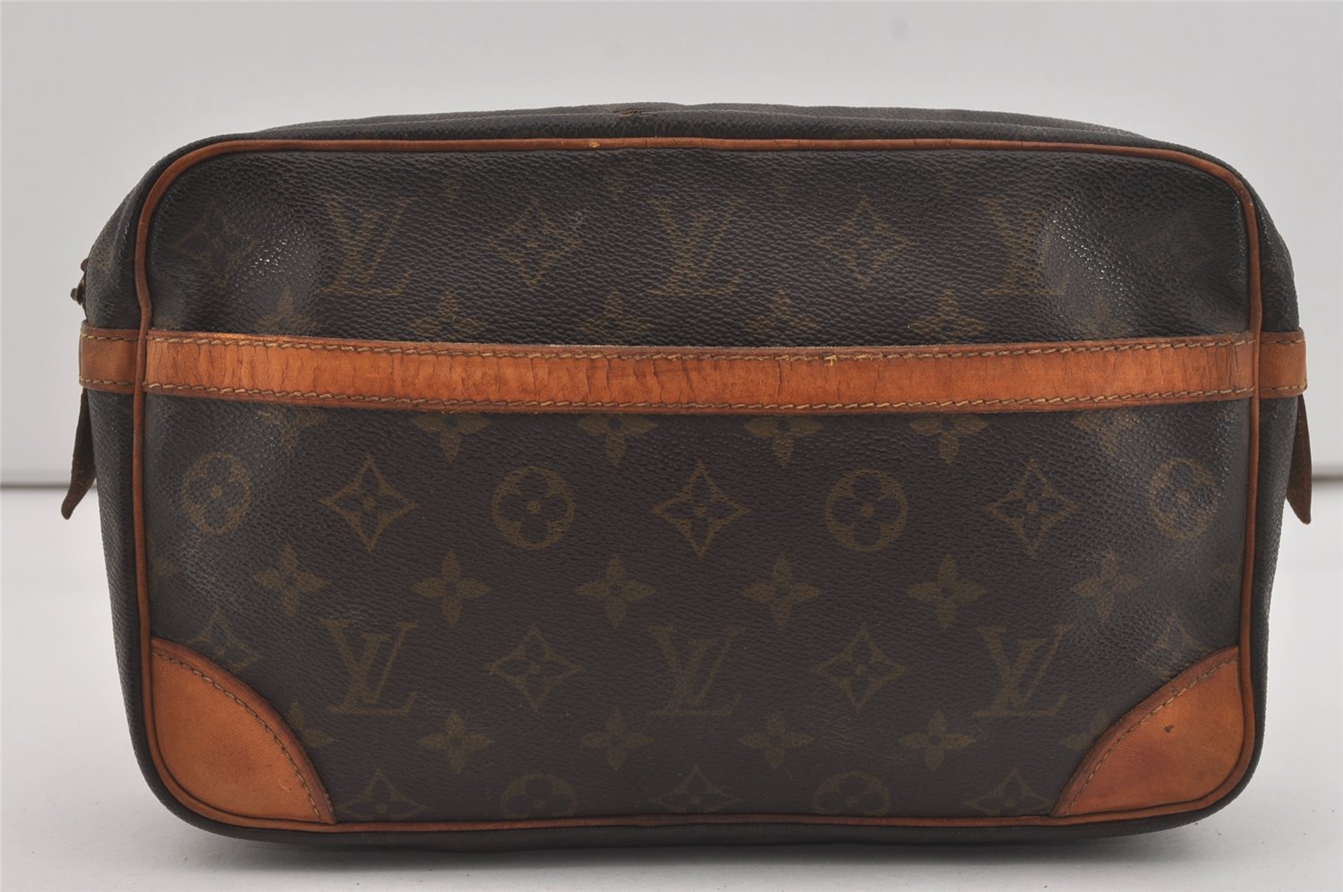 Authentic Louis Vuitton Monogram Compiegne 28 Clutch Hand Bag M51845 Junk 5846I