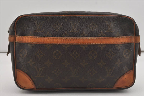 Authentic Louis Vuitton Monogram Compiegne 28 Clutch Hand Bag M51845 Junk 5846I