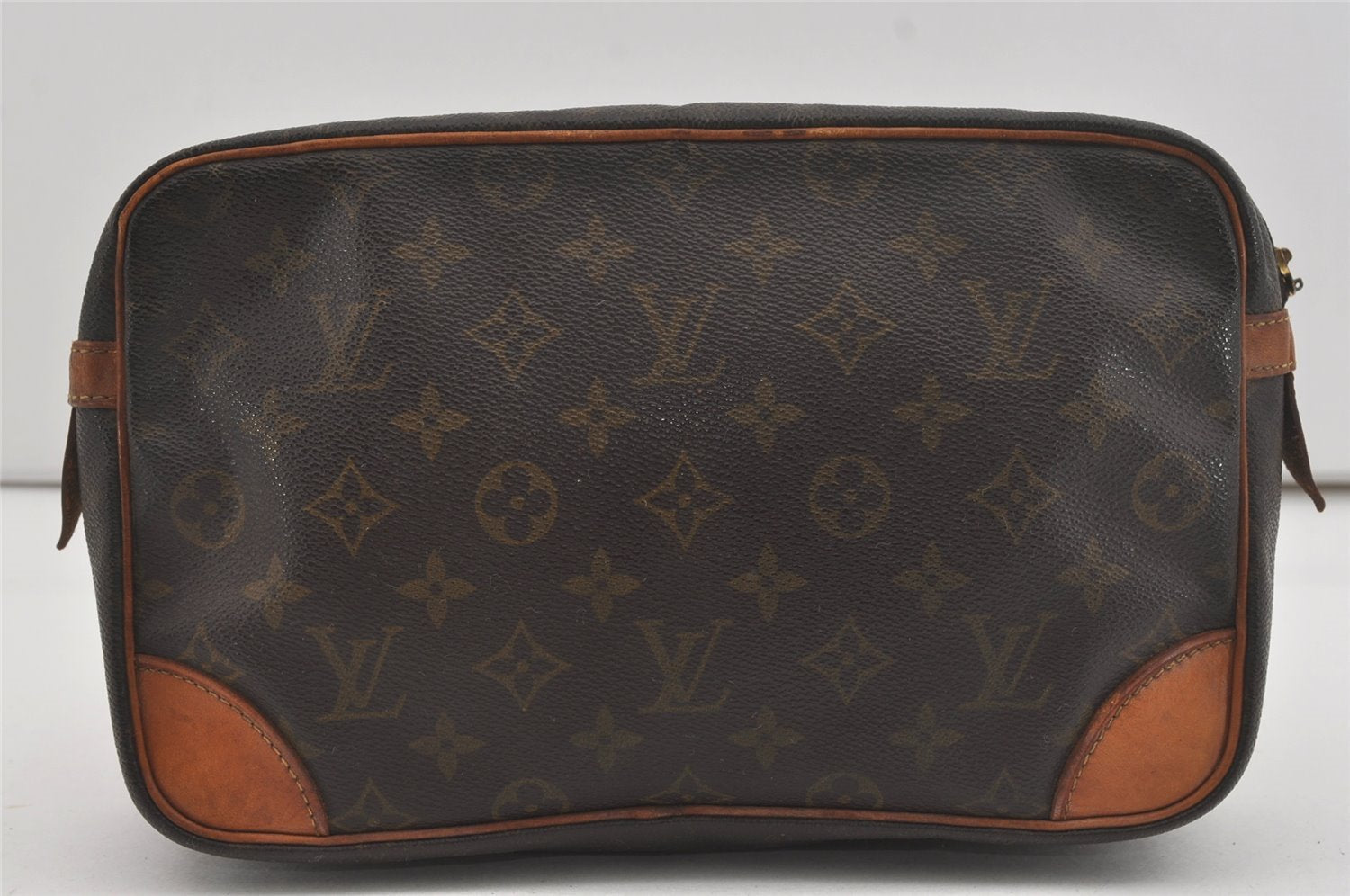 Authentic Louis Vuitton Monogram Compiegne 28 Clutch Hand Bag M51845 Junk 5846I