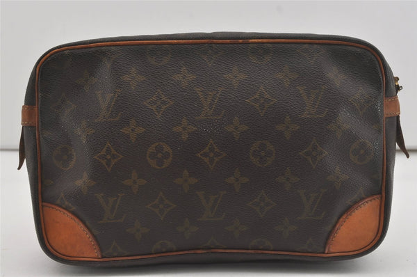 Authentic Louis Vuitton Monogram Compiegne 28 Clutch Hand Bag M51845 Junk 5846I
