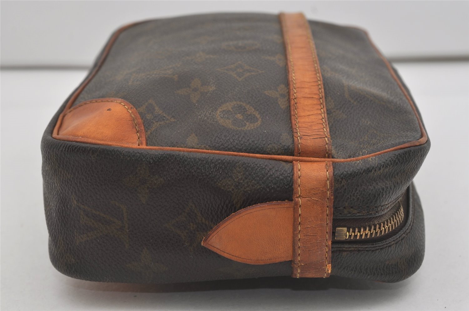 Authentic Louis Vuitton Monogram Compiegne 28 Clutch Hand Bag M51845 Junk 5846I