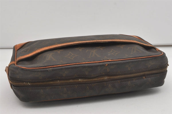 Authentic Louis Vuitton Monogram Compiegne 28 Clutch Hand Bag M51845 Junk 5846I