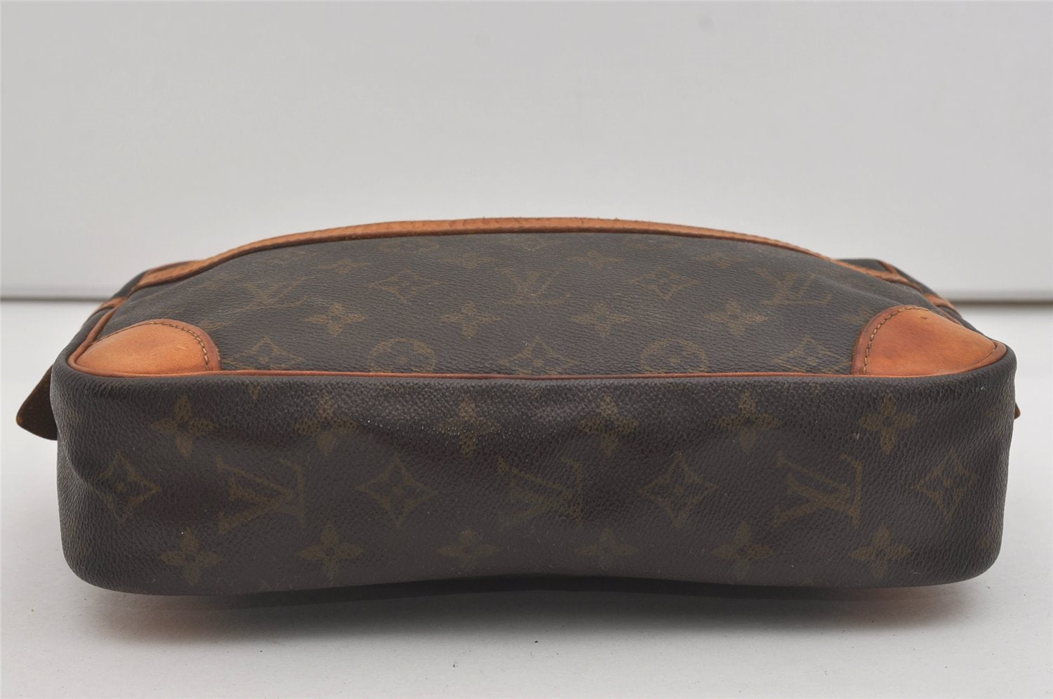 Authentic Louis Vuitton Monogram Compiegne 28 Clutch Hand Bag M51845 Junk 5846I