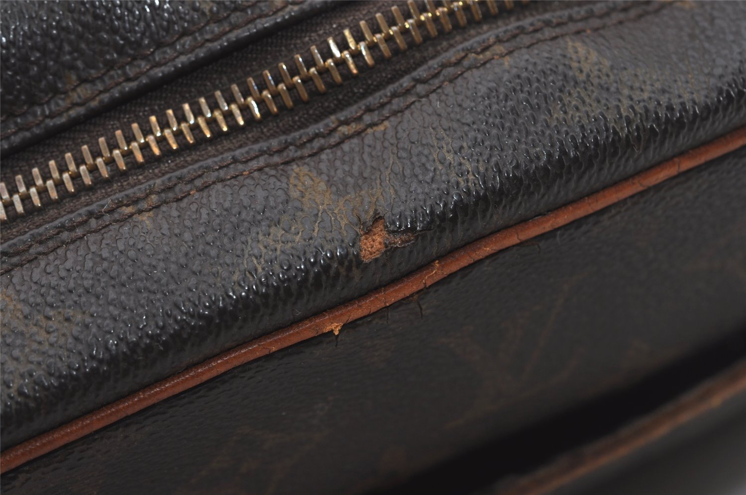 Authentic Louis Vuitton Monogram Compiegne 28 Clutch Hand Bag M51845 Junk 5846I