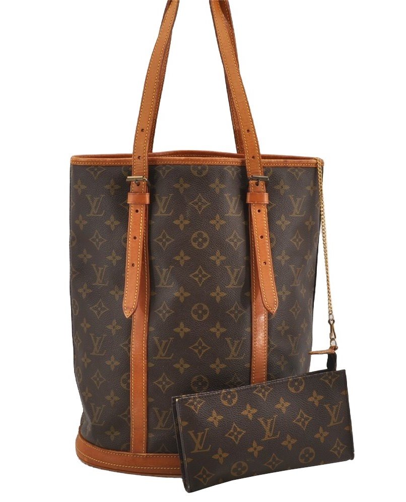 Authentic Louis Vuitton Monogram Bucket GM Shoulder Tote Bag Old Model LV 5847I
