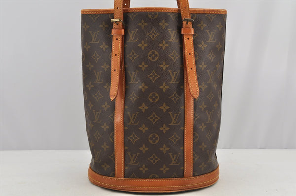 Authentic Louis Vuitton Monogram Bucket GM Shoulder Tote Bag Old Model LV 5847I