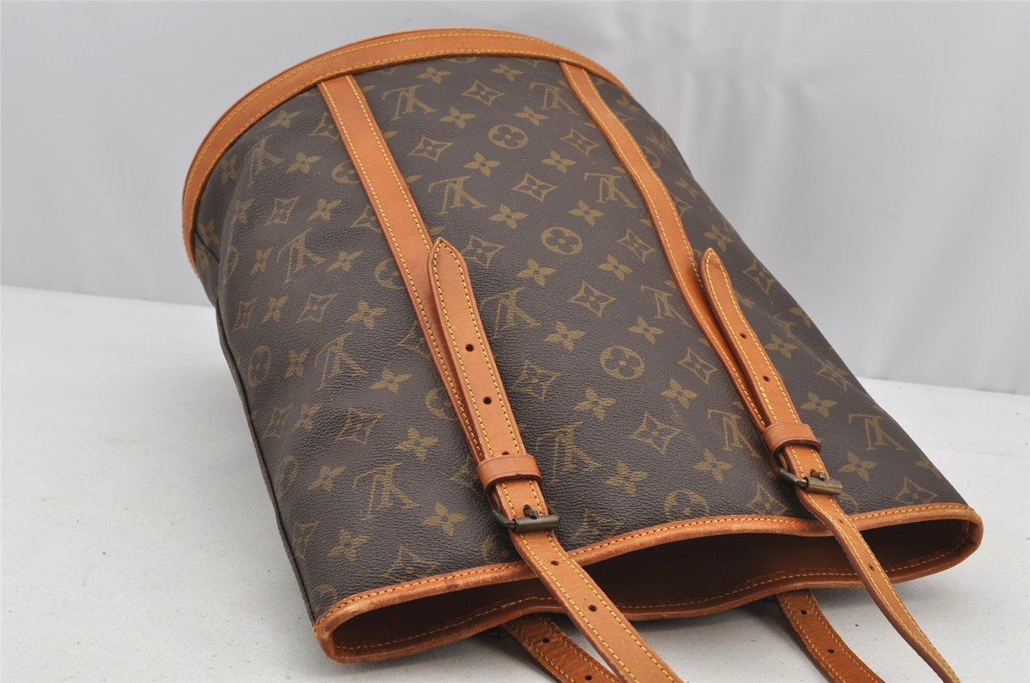 Authentic Louis Vuitton Monogram Bucket GM Shoulder Tote Bag Old Model LV 5847I