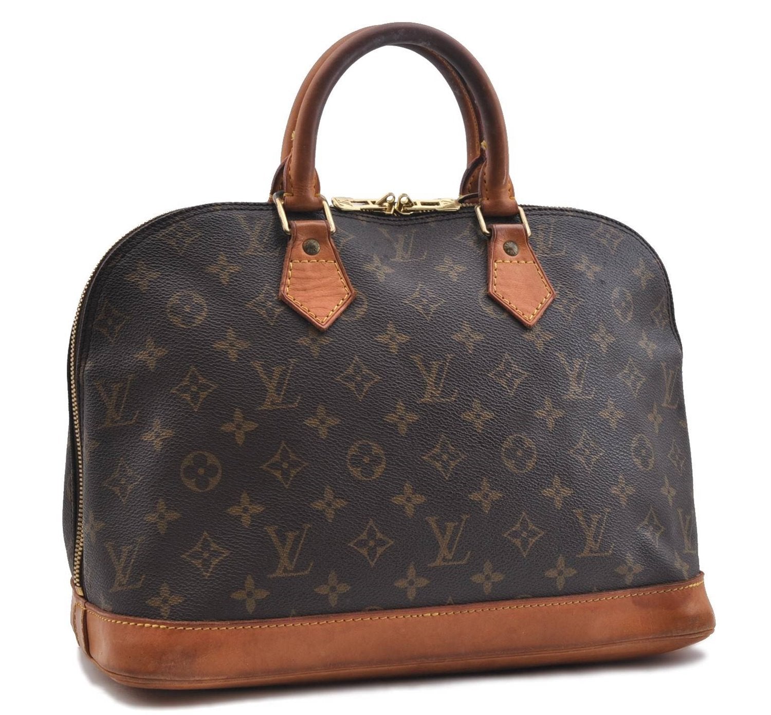 Authentic LOUIS VUITTON Monogram Alma Hand Bag M51130 LV 5848C