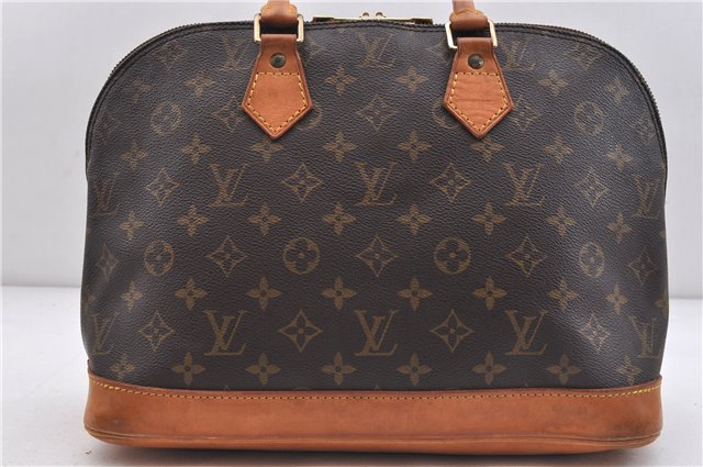 Authentic LOUIS VUITTON Monogram Alma Hand Bag M51130 LV 5848C