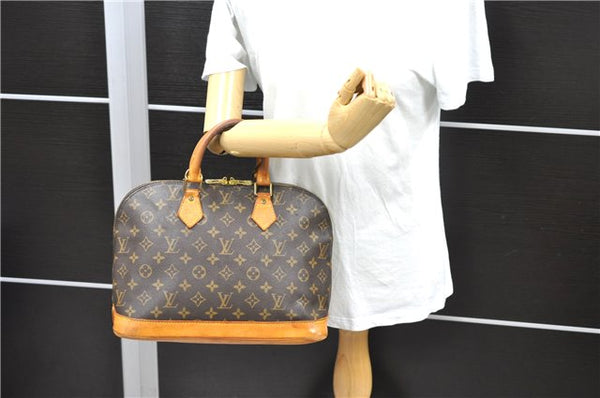 Authentic LOUIS VUITTON Monogram Alma Hand Bag M51130 LV 5848C