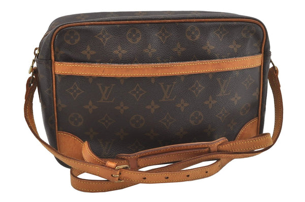 Authentic Louis Vuitton Monogram Trocadero 30 Shoulder Cross Bag M51272 LV 5848I