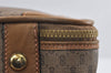 Authentic GUCCI Web Sherry Line Micro GG Trunk Case PVC Leather Brown 5849I