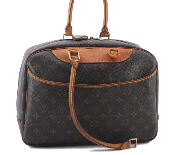 Authentic LOUIS VUITTON Monogram Deauville Hand Bag M47270 LV Junk 5850C