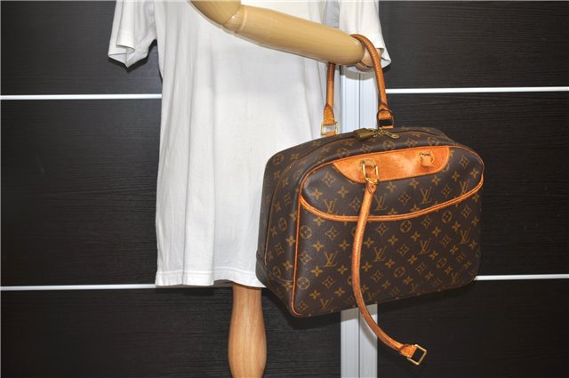 Authentic LOUIS VUITTON Monogram Deauville Hand Bag M47270 LV Junk 5850C
