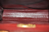 Authentic Cartier Must de Cartier Leather Shoulder Cross Bag Bordeaux Red 5850I