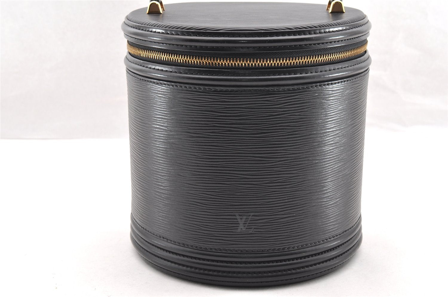 Authentic Louis Vuitton Epi Cannes Cosmetic Hand Bag Purse Black M48032 LV 5851I