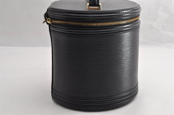 Authentic Louis Vuitton Epi Cannes Cosmetic Hand Bag Purse Black M48032 LV 5851I