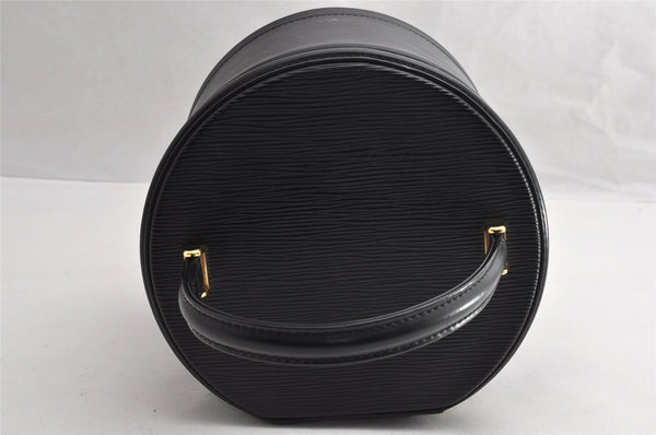 Authentic Louis Vuitton Epi Cannes Cosmetic Hand Bag Purse Black M48032 LV 5851I