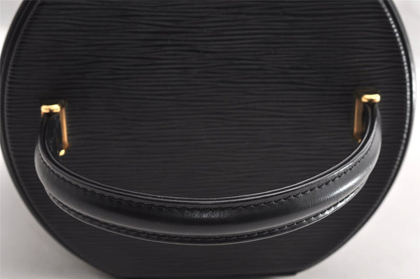 Authentic Louis Vuitton Epi Cannes Cosmetic Hand Bag Purse Black M48032 LV 5851I