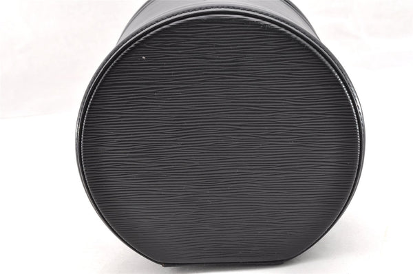 Authentic Louis Vuitton Epi Cannes Cosmetic Hand Bag Purse Black M48032 LV 5851I