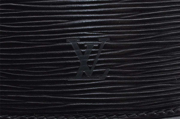 Authentic Louis Vuitton Epi Cannes Cosmetic Hand Bag Purse Black M48032 LV 5851I
