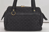 Auth Louis Vuitton Monogram Mini Josephine PM Hand Bag Dark Blue M92414 LV 5852I