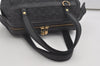 Auth Louis Vuitton Monogram Mini Josephine PM Hand Bag Dark Blue M92414 LV 5852I