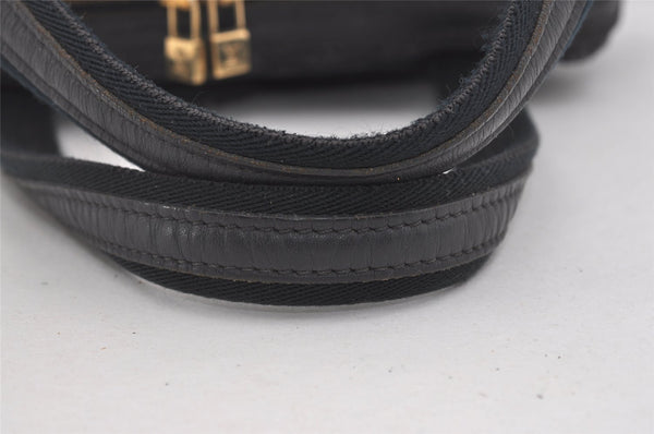 Auth Louis Vuitton Monogram Mini Josephine PM Hand Bag Dark Blue M92414 LV 5852I